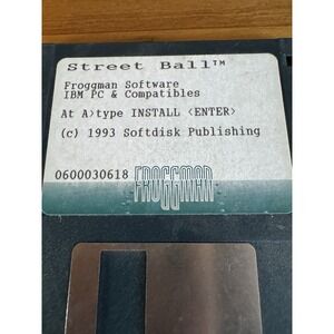 Vintage 1993 Street Ball Floppy Disk Game by‎ Froggman Software